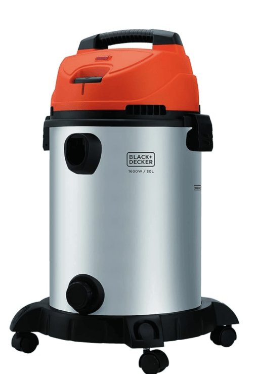 BLACK+DECKER WDBDS30 High Suction Wet & Dry Stainless Steel Vacuum Cleaner & Blower With HEPA Filter & Reusable Dustbag, Efficient In Cleaning Wet & Dry Spillage/Waste, 30-Litre 1600 Watt 16 KPa - Image 4